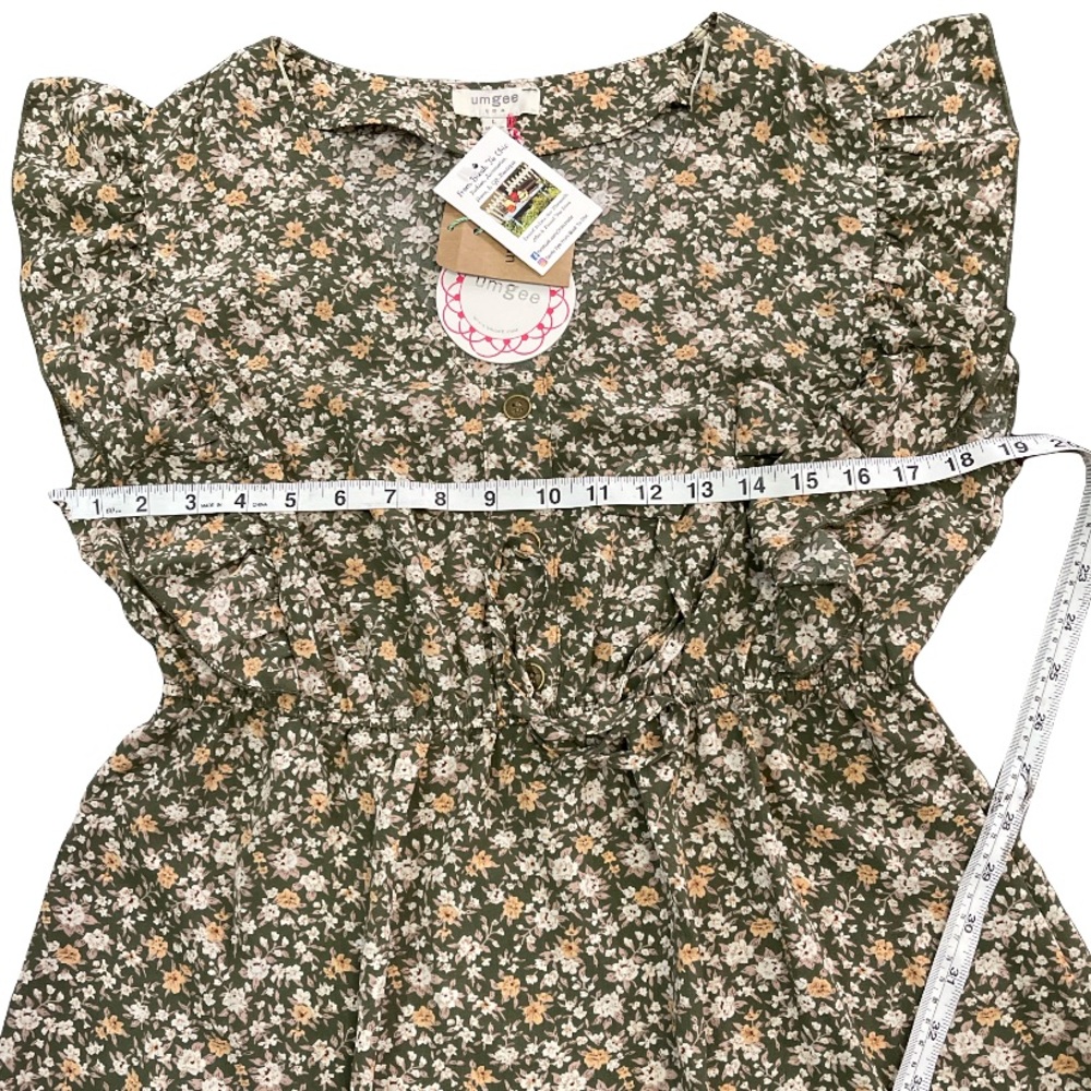 Umgee Ditsy Floral Ruffle Short Dress - Picture 10 of 15